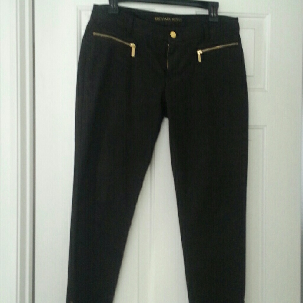 Michael Kors Skinny Ankle Zip Jeans